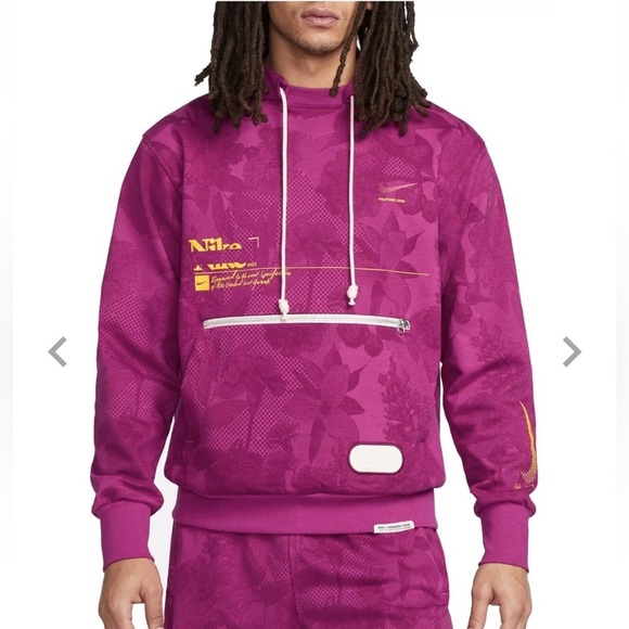 NIKE Mens Size Large Standard Issue Basketball Pullover Hoodie DRI-FIT - Picture 1 of 16